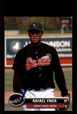 Signed Baseball Card Auto Rafael Ynoa 2010 Choice Great Lakes Loons
