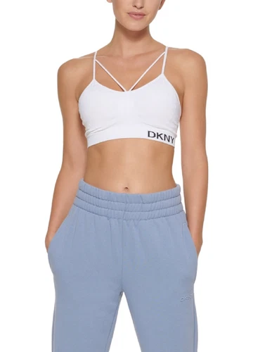 DKNY Women's High Waisted Joggers Blue Size X-Large - Picture 2 of 3