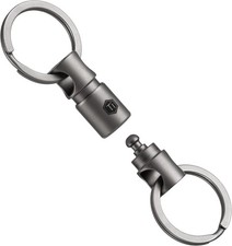 Titanium Quick Release Keychain Connector, Lightweight EDC Key Organizer for Car