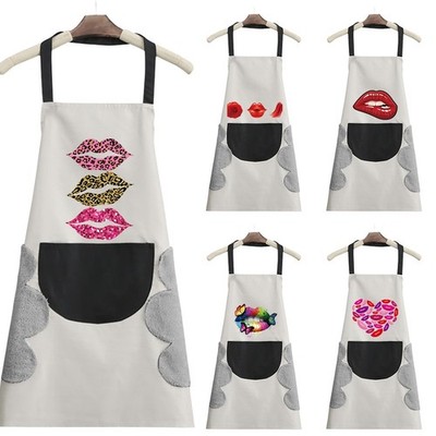 Mund Kochschürze Küche Wasserdicht Tasche Kochen Gastronomie Unisex BBQ Schürze