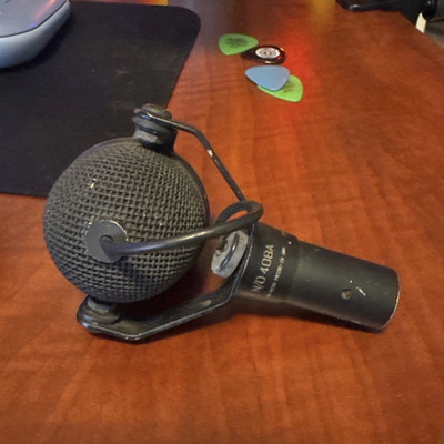 RARE EV N/D408A Dynamic Wired Cardioid Microphone 150 dB Max SPL Black