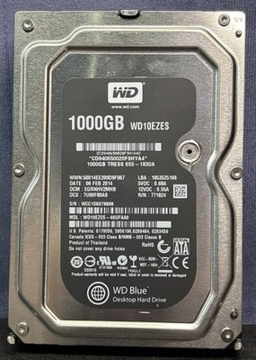 Western Digital WD10EZES-40UFAA0 1TB 3.5  SATA Desktop HDD