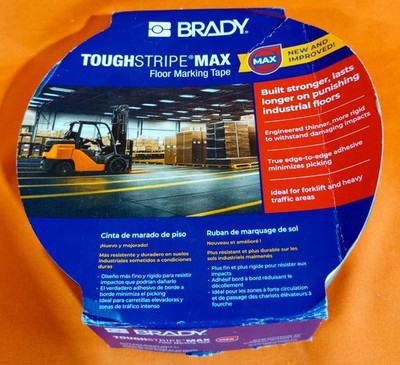 Brady Tough Stripe Max Floor Marking Tape 177035 2''×100'