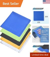 Versatile Microfiber Lens Wipes - 5 Pack of 8x8 Inch Reusable Cleaning Cloths