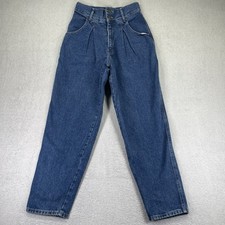 VTG Calvin Klein Sport Petite Jeans Womens 10 Mom Tapered High Rise Made In USA