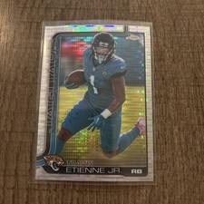 2025 Topps Chrome Football Travis Etienne Jr. Pulsar Refractor #139 Jaguars