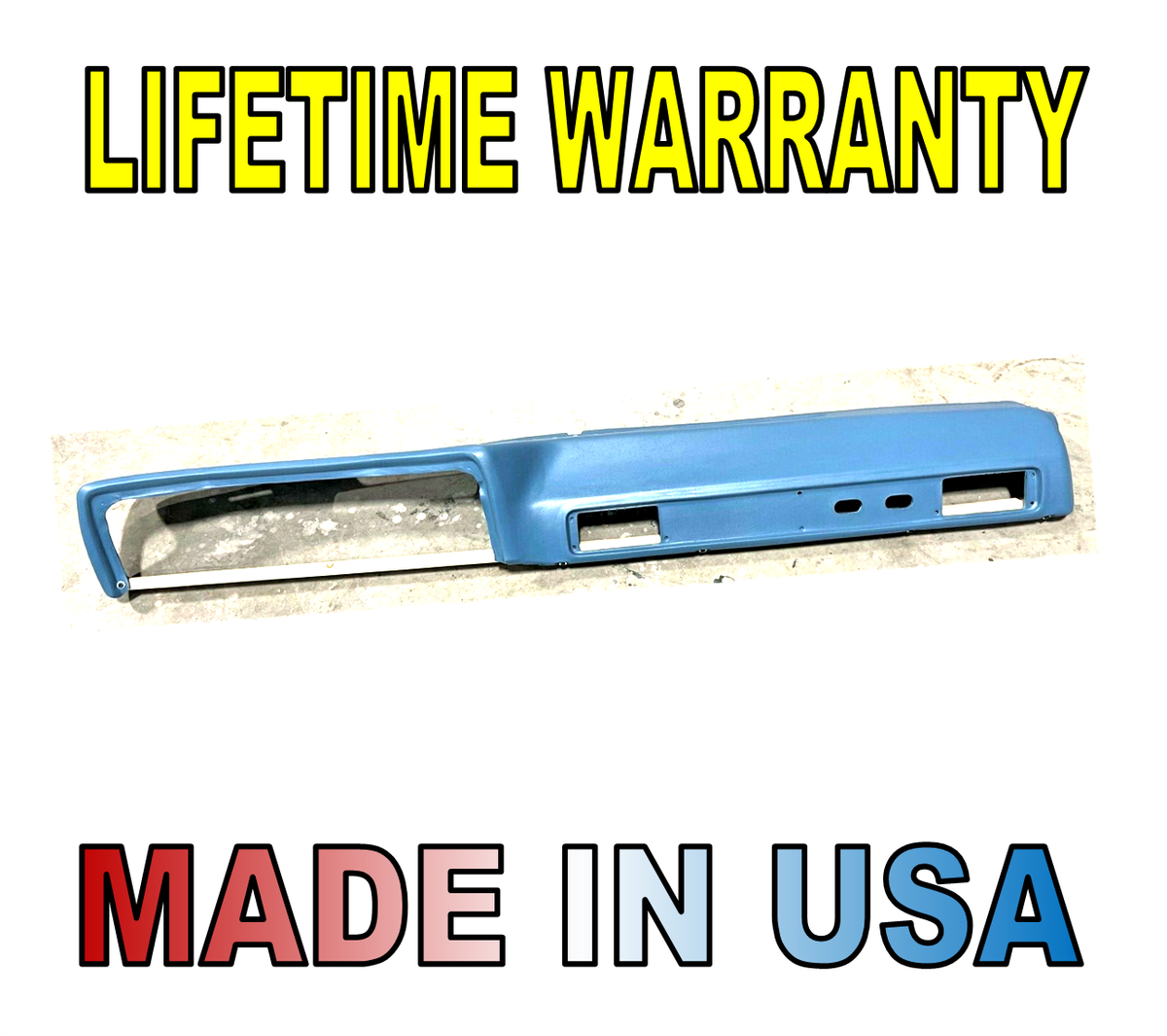 1979-1980 Chevy GMC Truck Urethane Dash Pad Blue Chevrolet C10