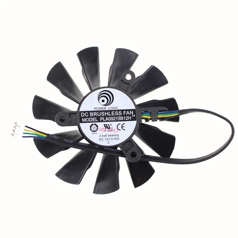 Graphics Card fan PLA09215B12H 4Pin VGA Fan For MSI N560 570 580GTX HD6870 FAN - Image 2 of 2