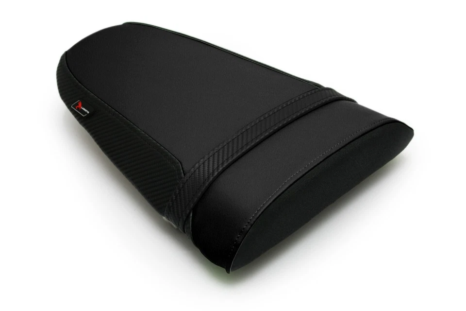 Fundas de asiento Kawasaki Ninja ZX12R 2000-2003 2004 2005 2006 negras Luimoto Tec-Grip Foto 3 de 4