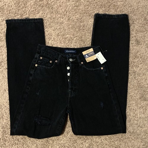 Baggy Black Distressed Jeans 