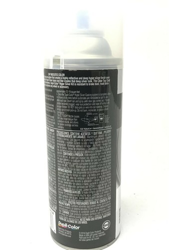Duplicolor HSK100-2 PACK Hyper Silver Metallic Coating 2 Can Kit Chip Resistant - Picture 5 of 5