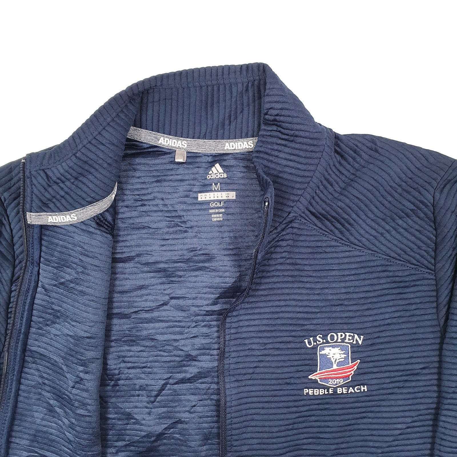 ADIDAS Full Zip US Open Golf Polyester Jumper Sweatshirt Womens M image 3