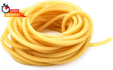 QWORK 33FT 3/8" OD 1/4" ID Natural Latex Rubber Tubing Surgical Tube for Home, H