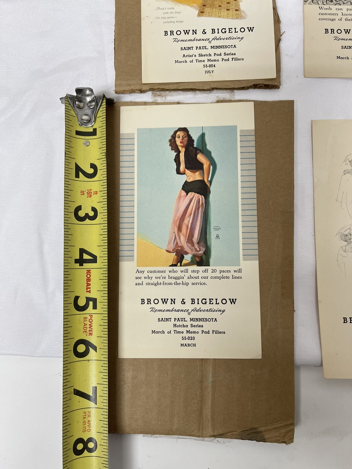 1955 Brown & Bigelow Pin-Up Calendar 6