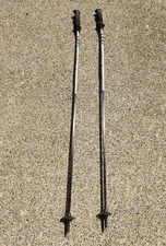 Leki Carbon VIPER ALUCARBON AIRFOIL Ski Poles PAIR 125cm (50") Black GRAY