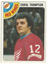 1978-79 TOPPS # 57 ERROL THOMPSON RED WINGS HOCKEY CARD - NICE AND NO CREASES !!