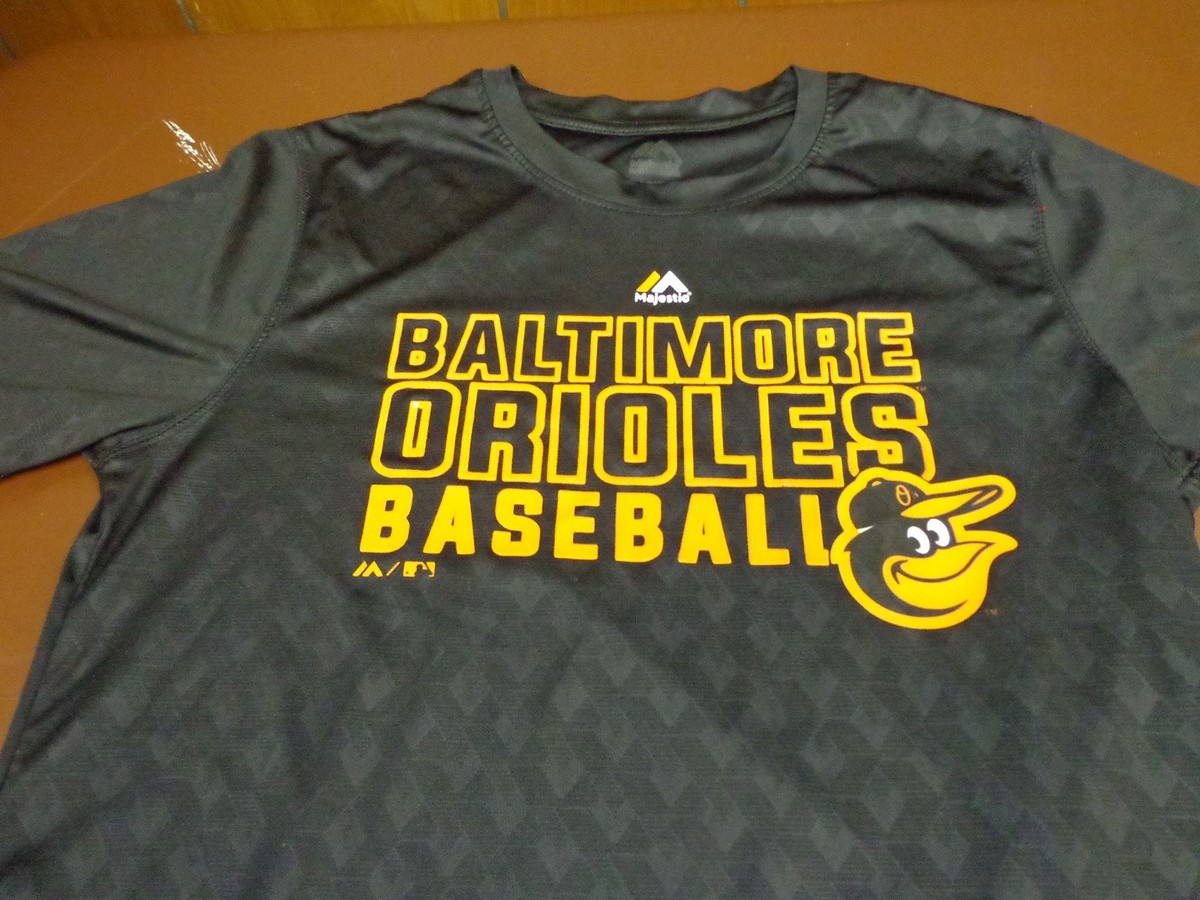 Majestic Youth Baltimore Orioles MLB Baseball Cool Base T Shirt