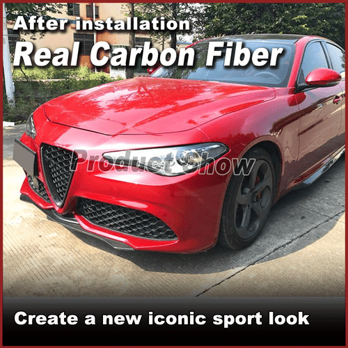 Für Alfa Romeo Giulia 952 2017-20 Carbon Frontlippe Ansatz Front Spoilerschwert - Bild 3 von 11