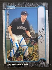 1999 Bowman Chrome International #207 Todd Sears Colorado Rockies Signed Card