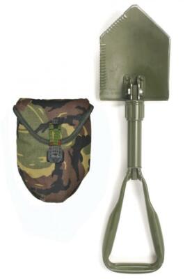 Genuine Dutch Army Folding Shovel with DPM Pouch E-Tool Alice Clips ...