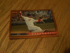 MIKE GREENWELL   1996   SCORE DUGOUT COLLECTION  BASEBALL CARD # 60