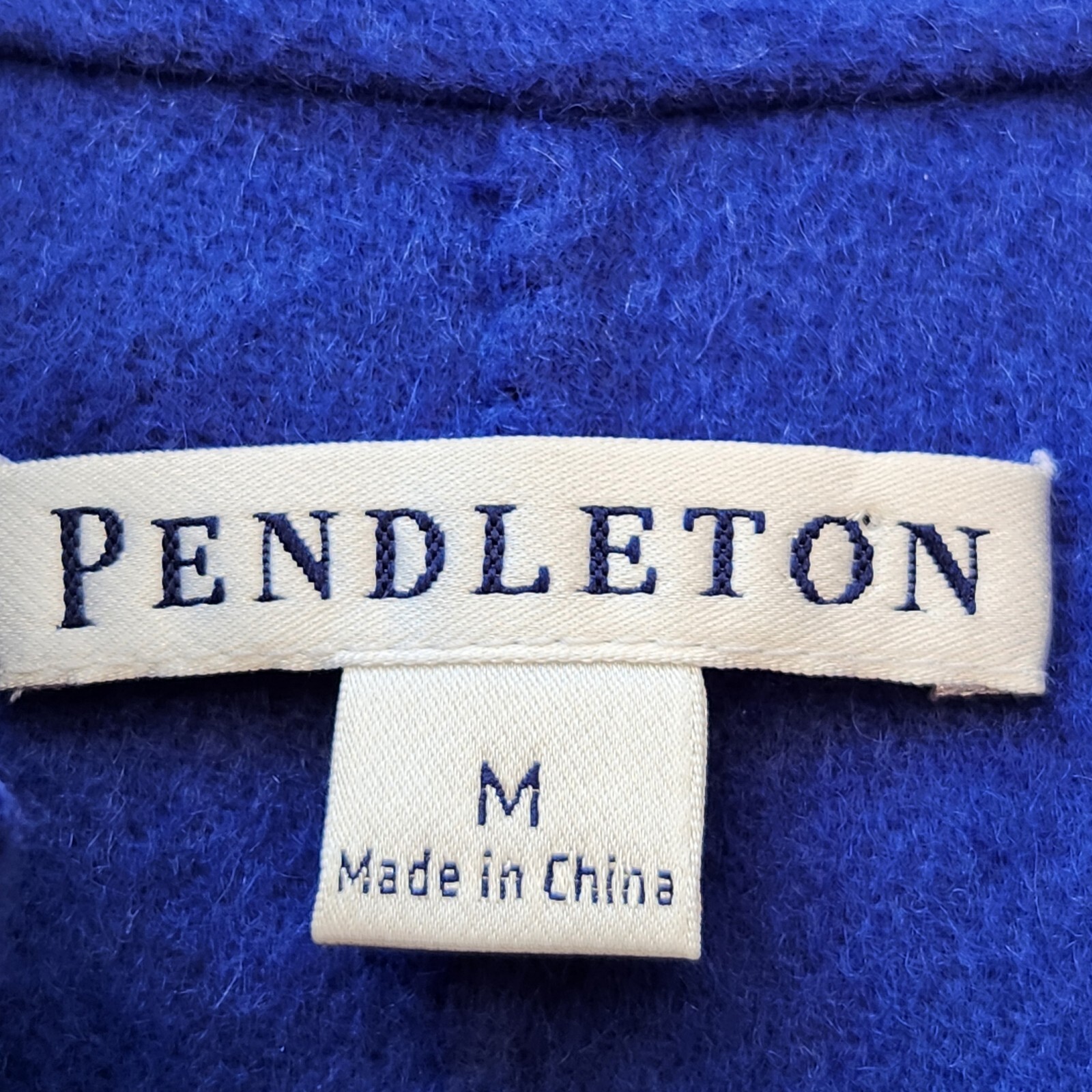 PENDLETON Women's Jacket Medium Blue 100% Merino … - image 2