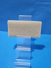 White Metal Mesh Check Book Cover  New
