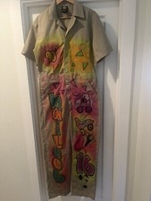 Custom 90  s Airbrushed Dickies Overalls - Size Medium Regular