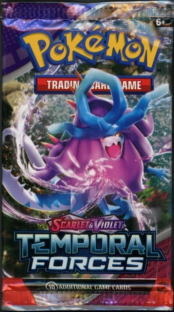 Pokemon SV Temporal Forces Booster Pack - 10 Cards / Pack - Random Art - SEALED