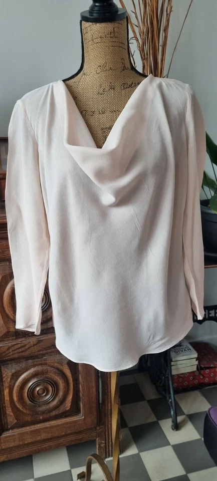 Blouse Femme Zapa Taille 3/40 ( Mesures Sur Les Photos) Rose Pâle, Neuve - Photo 4/4