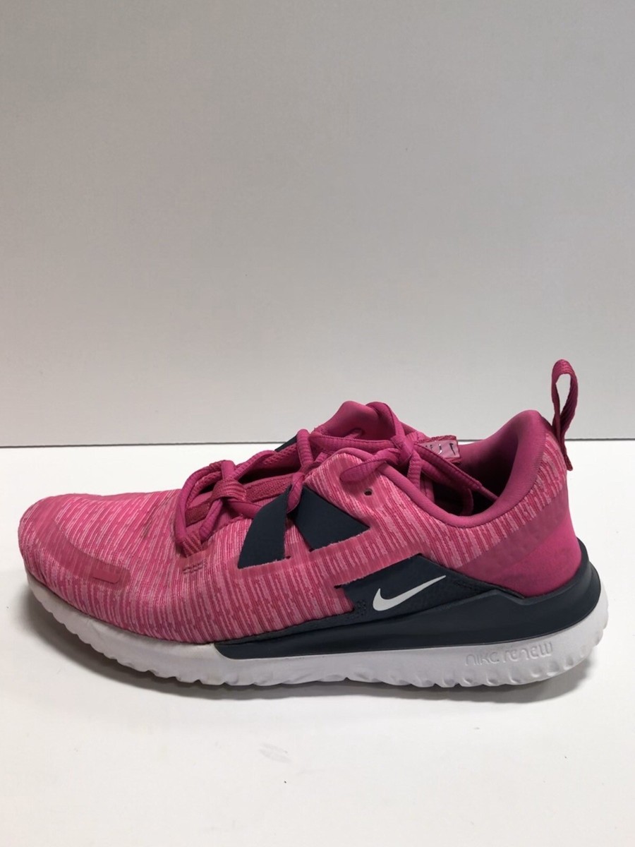 Nike Womens Renew Arena Running Shoes Pink Size M