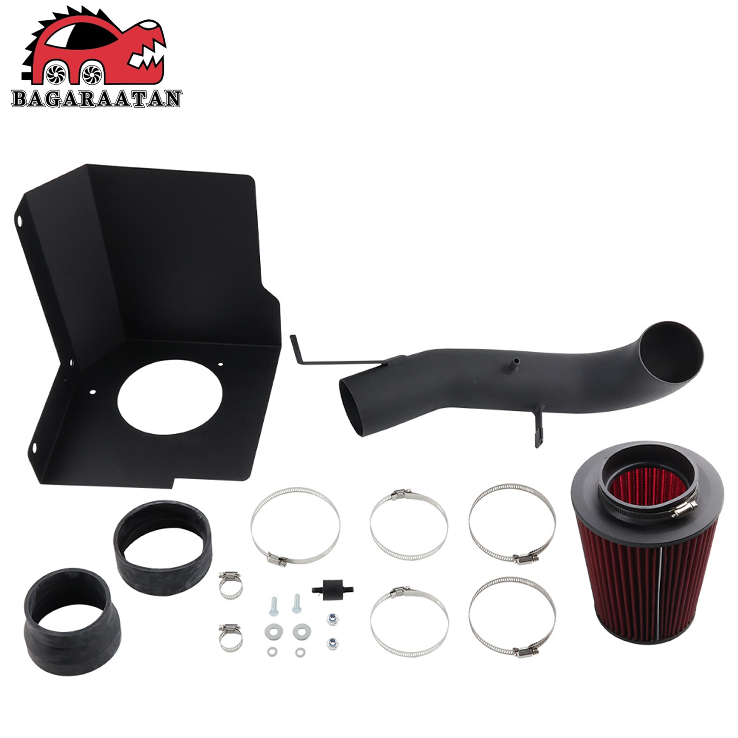 Cold Air Intake System + Red Filter For 07-08 GMC Tahoe Yukon 4.8 5.3L V8 Engine