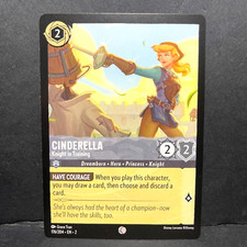 2023 DISNEY LORCANA RISE OF THE FLOODBORN CINDERELLA 176/204 COMMON