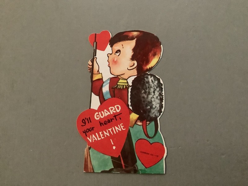 valentine card vintage/1950’s.