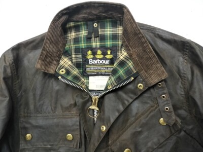 Barbour Oiled Cotton Jacket 90s Vintage INTERNATIONAL NATO Barbour Oiled Cotton Jacket 90s Vintage INTERNATIONAL NATO