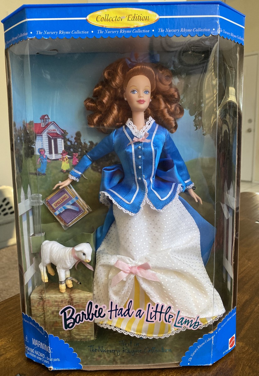 Barbie Had a Little Lamb 1999 Doll The Nursery Rhyme Collection 1st in a  Series