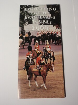 Vintage London Sightseeing with Evan Evans Tours 1969 Travel Brochure