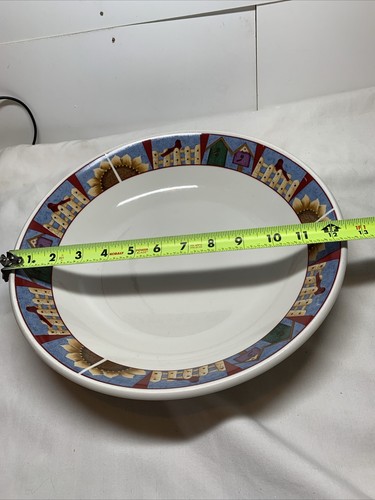 Majesticware by Sakura Leslie Beck 1999 Picket Fences 12.5” Serving Bowl - Picture 5 of 7