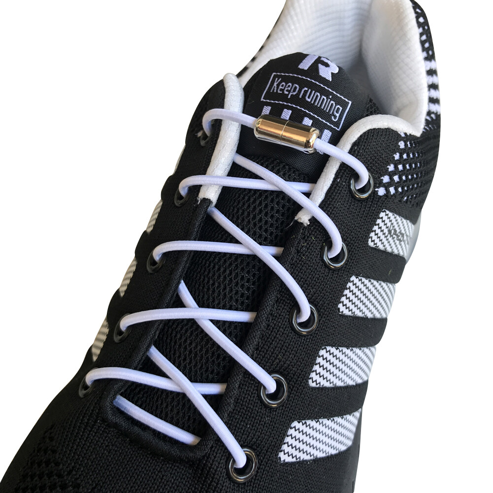 4 pair No Tie Elastic Lock Shoe Laces ShoeLaces Strings for Kids Adults  Sneakers | eBay
