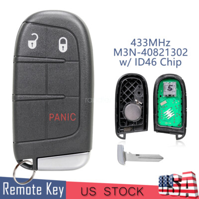 3Button Remote Control Car Key Fob for Dodge Journey 2011-2020 68066349AG 433MHz