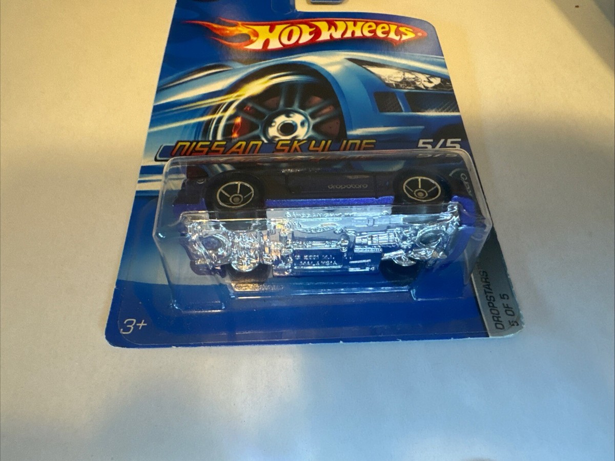 2006 Hot Wheels Dropstars Nissan Skyline #5/5 Dark Blue w