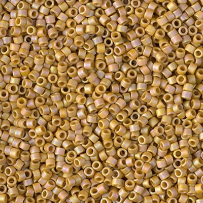 Miyuki Delica Seed Beads Size 11/0  Frosted Op Glazed RB Honey Bee 7.2GM DB2303