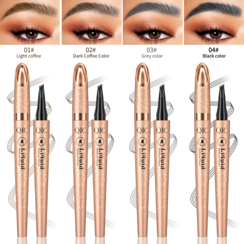 1-4PC QIC Eyebrow Pencil Liquid Waterproof Eyebrow Pen 4 Tip With A Slim Pencil☆ - Picture 22 of 33