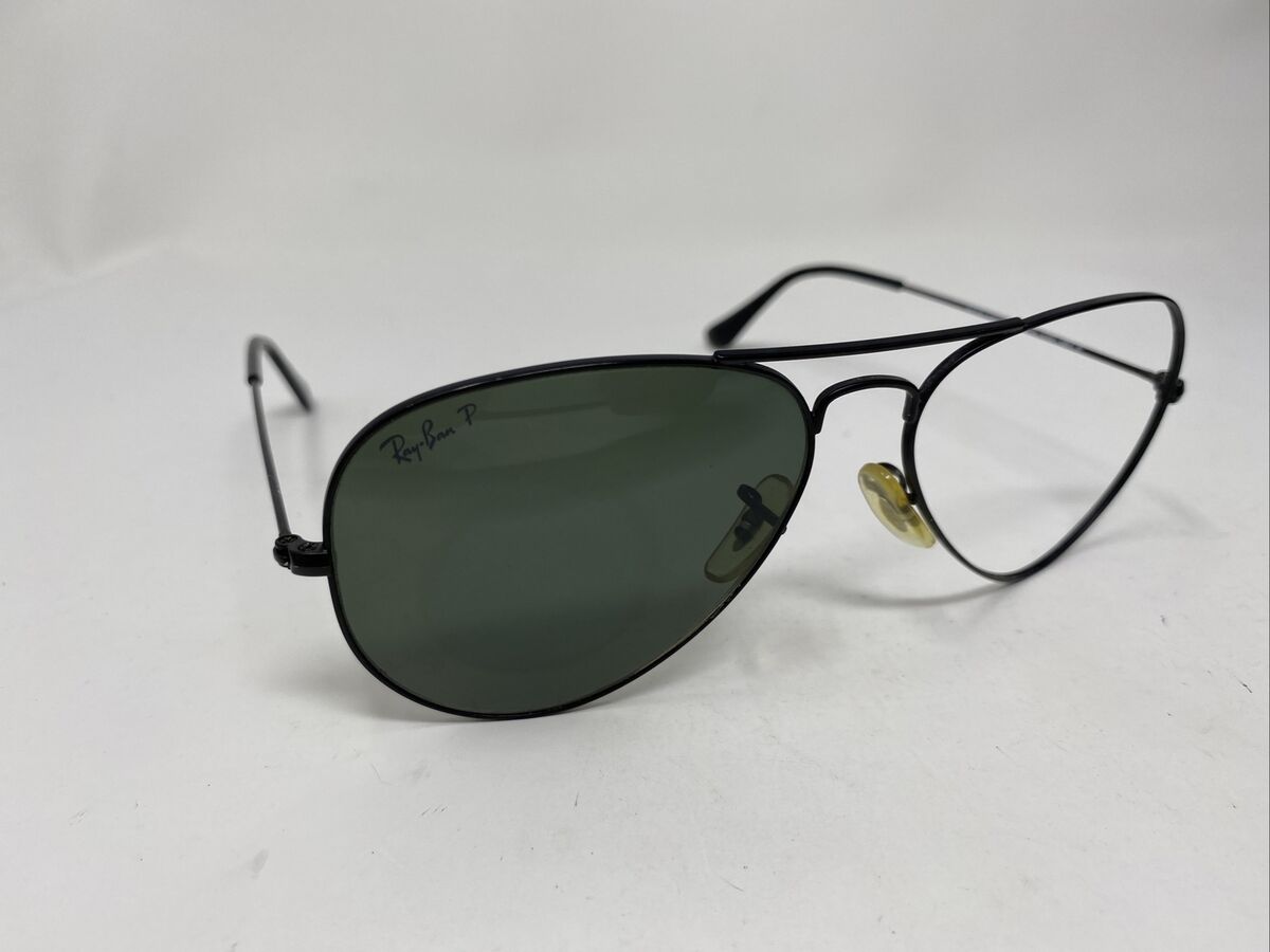 RAY BAN RB 3025 W3361 BLACK 58/14 58mm AVIATOR SUNGLASSES RAY BAN RB 3025 W3361 BLACK 58/14 58mm AVIATOR SUNGLASSES