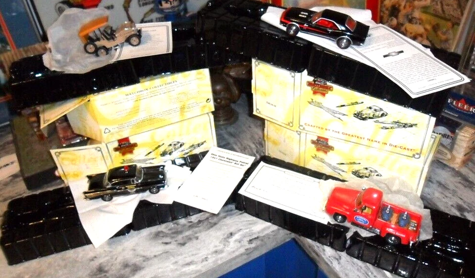 4 LOT Matchbox 1/43 +CERTS BOX '57 HIGHWAY PATROL '45 JEEP '68 CAMARO FORD TRUCK - Image 2 of 4