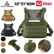 Chest Bag Vest Pack Tactical Harness Functional Large Capacity Casual Travel AU