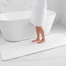 Memory Foam Soft Bath Mats Non Slip Absorbent Rugs Rubber for Bathroom