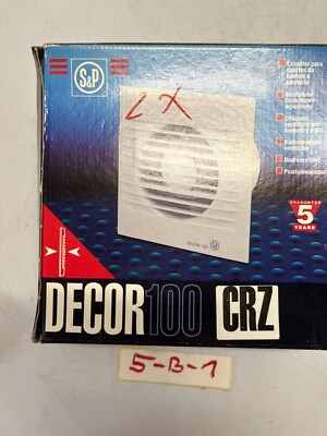 S&P Decor-100 CHZ 'Visual' Abluftventilator 13W 230V