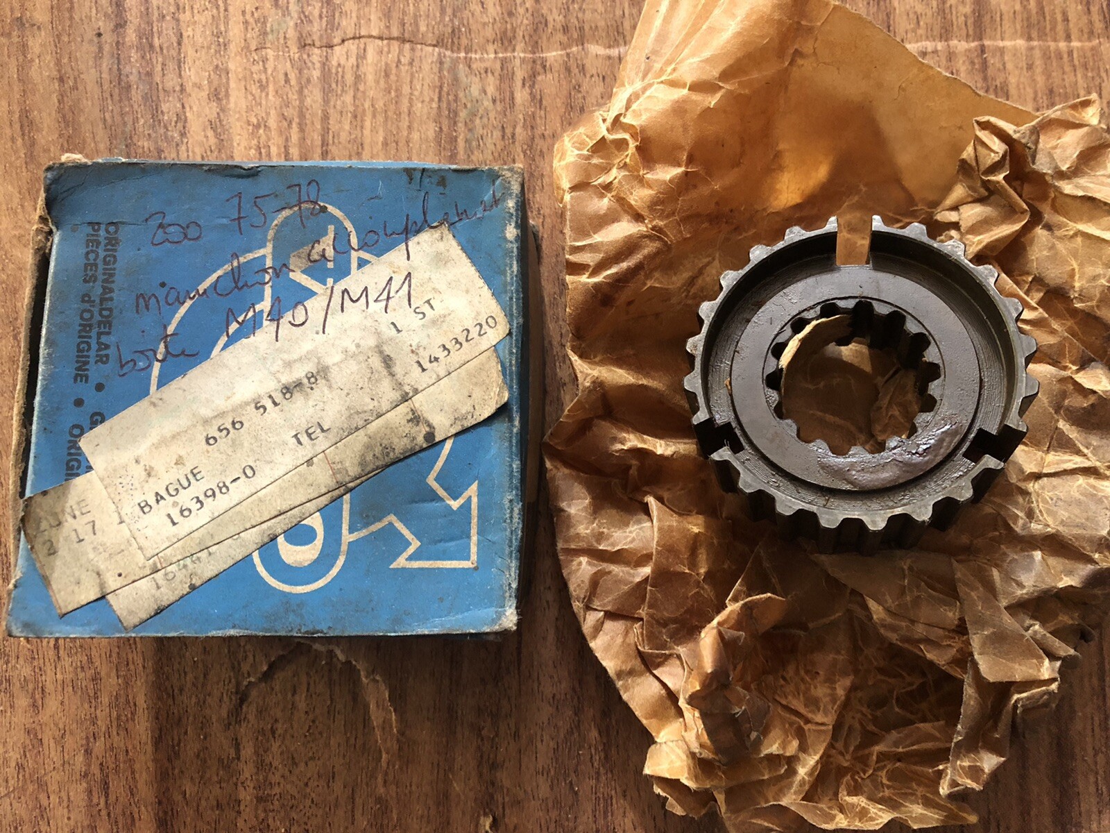 Manchon accouplement M40 M41 d'origine Volvo P1800 pièce mécanique rare NOS