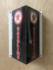 Texaco Restroom Metal  Gasoline Gas sign Pump Oil WOW!!!